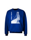 Oakland Text Bay Bridge Adult Dark Sweatshirt-Sweatshirts-TooLoud-Deep-Royal-Blue-Small-Davson Sales