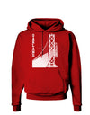 Oakland Text Bay Bridge Dark Hoodie Sweatshirt-Hoodie-TooLoud-Red-Small-Davson Sales