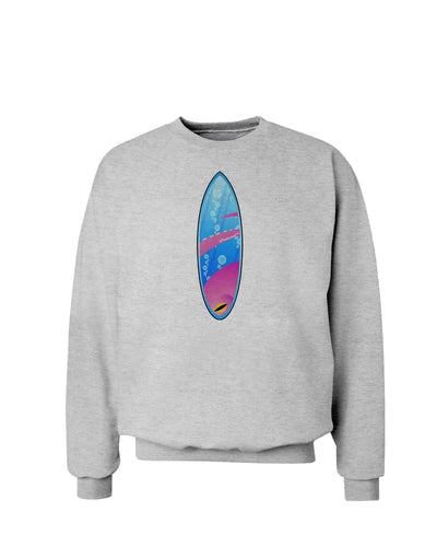 Octopus Surfboard Sweatshirt by TooLoud-Sweatshirts-TooLoud-AshGray-Small-Davson Sales