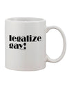 Officially Embrace Equality - 11 oz Coffee Mug TooLoud-11 OZ Coffee Mug-TooLoud-White-Davson Sales