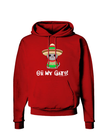 Oh My Gato - Cinco De Mayo Dark Hoodie Sweatshirt-Hoodie-TooLoud-Red-Small-Davson Sales