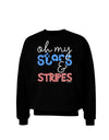 Oh My Stars and Stripes - Patriotic Design Adult Dark Sweatshirt-Sweatshirts-TooLoud-Black-Small-Davson Sales