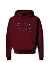 Oh My Stars Patriotic Design Dark Hoodie Sweatshirt by TooLoud-Hoodie-TooLoud-Maroon-Small-Davson Sales