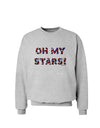 Oh My Stars Patriotic Design Sweatshirt by TooLoud-Sweatshirts-TooLoud-AshGray-Small-Davson Sales