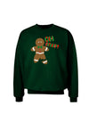 Oh Snap Gingerbread Man Christmas Adult Dark Sweatshirt-Sweatshirts-TooLoud-Deep-Forest-Green-Small-Davson Sales