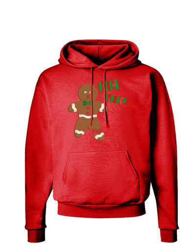 Oh Snap Gingerbread Man Christmas Dark Hoodie Sweatshirt-Hoodie-TooLoud-Red-Small-Davson Sales