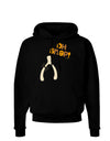 Oh Snap Wishbone - Thanksgiving Dark Hoodie Sweatshirt-Hoodie-TooLoud-Black-Small-Davson Sales