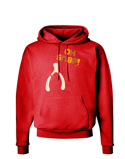 Oh Snap Wishbone - Thanksgiving Dark Hoodie Sweatshirt-Hoodie-TooLoud-Red-Small-Davson Sales