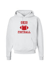 Ohio Football Hoodie Sweatshirt by TooLoud-Hoodie-TooLoud-White-Small-Davson Sales