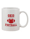 Ohio Football-themed 11 oz Coffee Mug - Expertly Crafted by TooLoud-11 OZ Coffee Mug-TooLoud-White-Davson Sales