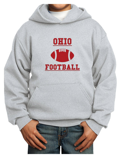 Ohio Football Youth Hoodie Pullover Sweatshirt by TooLoud-Youth Hoodie-TooLoud-Ash-XS-Davson Sales