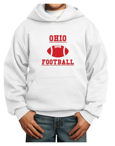 Ohio Football Youth Hoodie Pullover Sweatshirt by TooLoud-Youth Hoodie-TooLoud-White-XS-Davson Sales