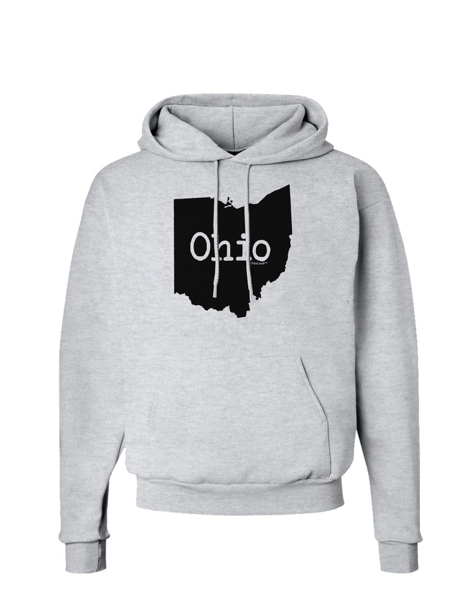 Ohio - United States Shape Hoodie Sweatshirt by TooLoud-Hoodie-TooLoud-White-Small-Davson Sales