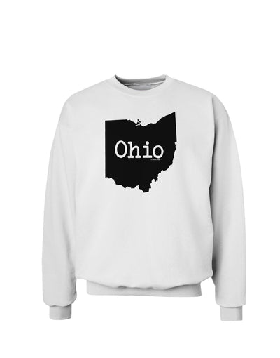 Ohio - United States Shape Sweatshirt by TooLoud-Sweatshirts-TooLoud-White-Small-Davson Sales