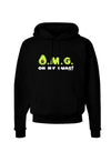 OMG - Oh My Guac - Guacamole Design Dark Hoodie Sweatshirt by TooLoud-Hoodie-TooLoud-Black-Small-Davson Sales