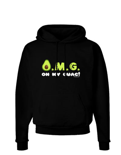 OMG - Oh My Guac - Guacamole Design Dark Hoodie Sweatshirt by TooLoud-Hoodie-TooLoud-Black-Small-Davson Sales