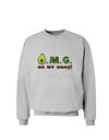 OMG - Oh My Guac - Guacamole Design Sweatshirt by TooLoud-Sweatshirts-TooLoud-AshGray-Small-Davson Sales