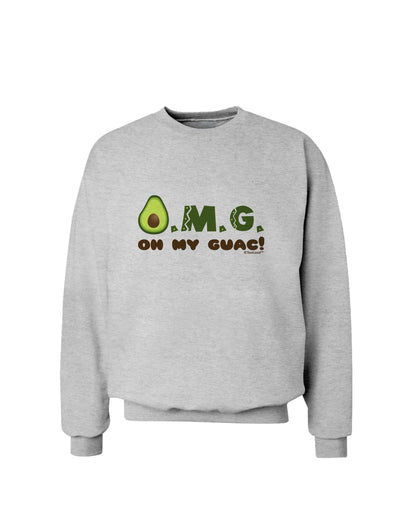 OMG - Oh My Guac - Guacamole Design Sweatshirt by TooLoud-Sweatshirts-TooLoud-AshGray-Small-Davson Sales