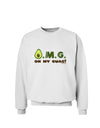 OMG - Oh My Guac - Guacamole Design Sweatshirt by TooLoud-Sweatshirts-TooLoud-White-Small-Davson Sales