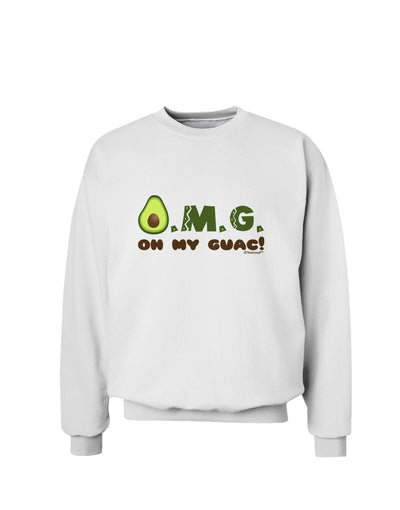 OMG - Oh My Guac - Guacamole Design Sweatshirt by TooLoud-Sweatshirts-TooLoud-White-Small-Davson Sales