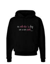 On Valentine's Day We Wear Pink Dark Hoodie Sweatshirt by TooLoud-Hoodie-TooLoud-Black-Small-Davson Sales