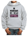 On Wednesdays We Wear FF99CC Youth Hoodie Pullover Sweatshirt-Youth Hoodie-TooLoud-Ash-XS-Davson Sales