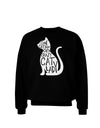 One Cat Short Of A Crazy Cat Lady Adult Dark Sweatshirt-Sweatshirts-TooLoud-Black-Small-Davson Sales