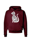 One Cat Short Of A Crazy Cat Lady Dark Hoodie Sweatshirt-Hoodie-TooLoud-Maroon-Small-Davson Sales