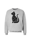 One Cat Short Of A Crazy Cat Lady Sweatshirt-Sweatshirts-TooLoud-AshGray-Small-Davson Sales