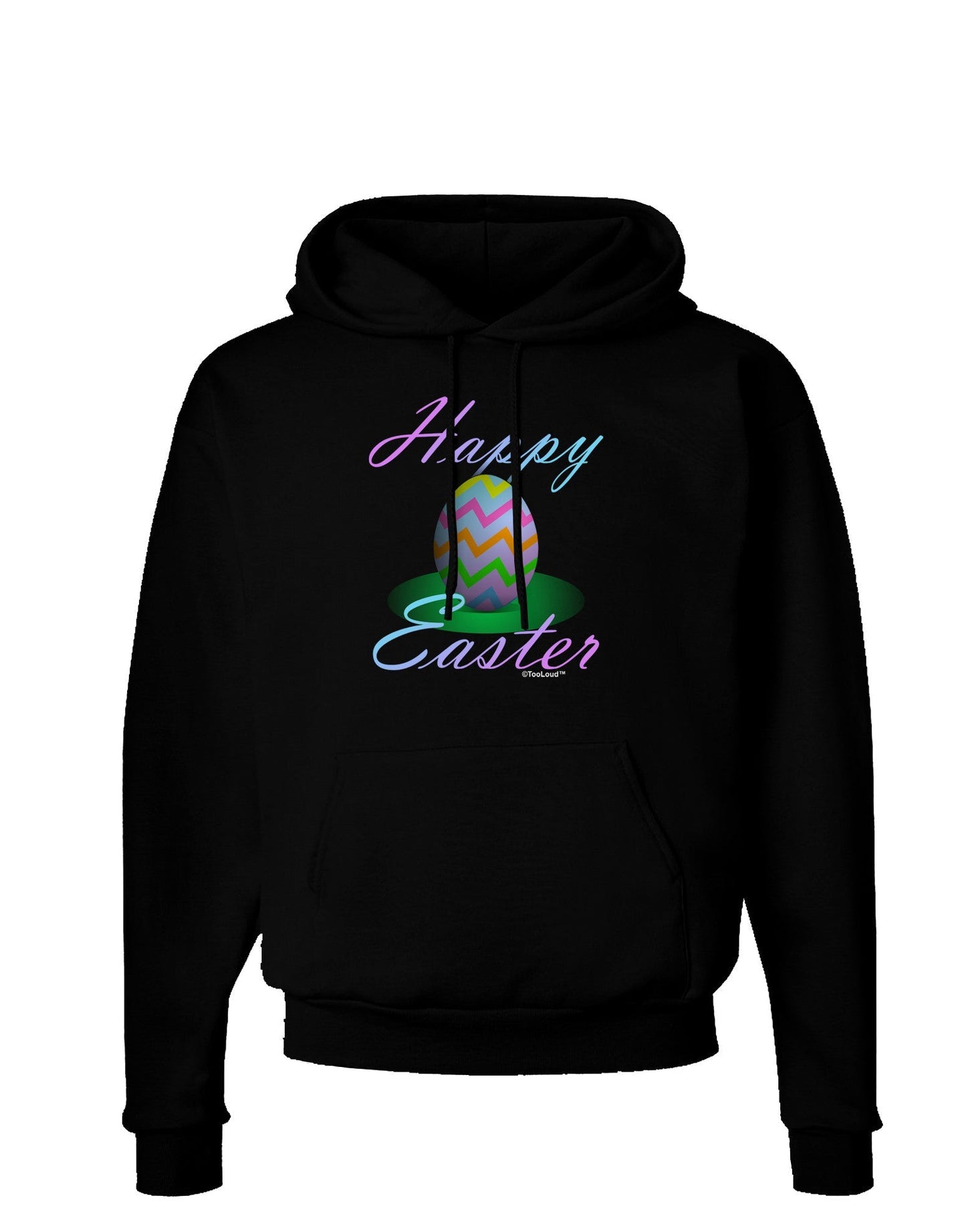 One Happy Easter Egg Dark Hoodie Sweatshirt-Hoodie-TooLoud-Black-Small-Davson Sales