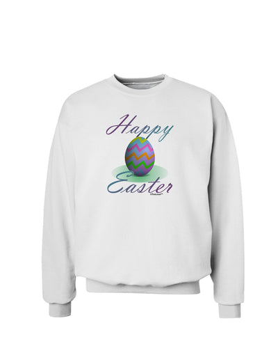 One Happy Easter Egg Sweatshirt-Sweatshirts-TooLoud-White-Small-Davson Sales