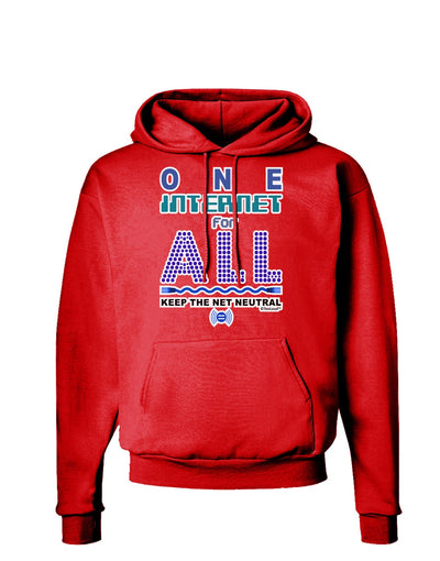 One Internet For All Keep The Net Neutral Dark Hoodie Sweatshirt-Hoodie-TooLoud-Red-Small-Davson Sales