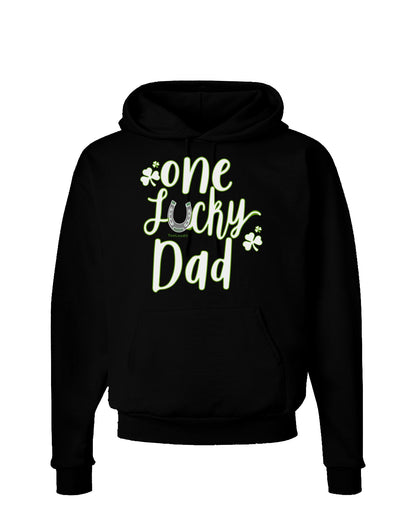 One Lucky Dad Shamrock Hoodie Sweatshirt-Hoodie-TooLoud-Black-Small-Davson Sales