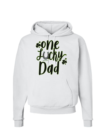 One Lucky Dad Shamrock Hoodie Sweatshirt-Hoodie-TooLoud-White-Small-Davson Sales