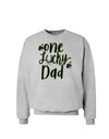One Lucky Dad Shamrock Sweatshirt-Sweatshirts-TooLoud-AshGray-Small-Davson Sales