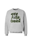 One Lucky Grandma Shamrock Sweatshirt-Sweatshirts-TooLoud-AshGray-Small-Davson Sales
