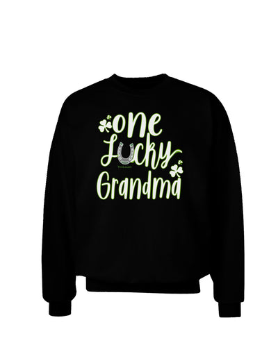 One Lucky Grandma Shamrock Sweatshirt-Sweatshirts-TooLoud-Black-Small-Davson Sales