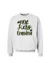 One Lucky Grandma Shamrock Sweatshirt-Sweatshirts-TooLoud-White-Small-Davson Sales
