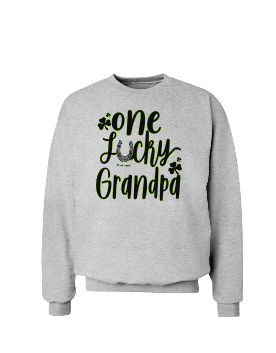 One Lucky Grandpa Shamrock Sweatshirt-Sweatshirts-TooLoud-White-Small-Davson Sales