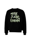One Lucky Grandpa Shamrock Sweatshirt-Sweatshirts-TooLoud-Black-Small-Davson Sales