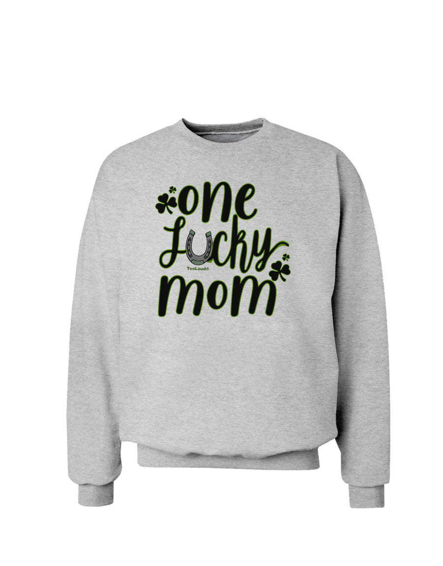 One Lucky Mom Shamrock Sweatshirt-Sweatshirts-TooLoud-White-Small-Davson Sales
