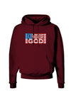 One Nation Under God Dark Hoodie Sweatshirt-Hoodie-TooLoud-Maroon-Small-Davson Sales