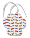 Onomatopoeia All Over Print Paw Print Shaped Ornament All Over Print-Ornament-TooLoud-White-Davson Sales