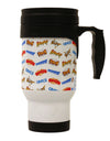 Onomatopoeia All Over Print Stainless Steel 14oz Travel Mug All Over Print-Travel Mugs-TooLoud-White-Davson Sales