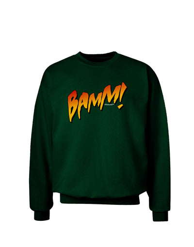 Onomatopoeia BAMM Adult Dark Sweatshirt-Sweatshirts-TooLoud-Deep-Forest-Green-Small-Davson Sales