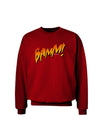 Onomatopoeia BAMM Adult Dark Sweatshirt-Sweatshirts-TooLoud-Deep-Red-Small-Davson Sales