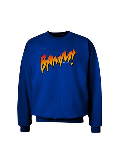 Onomatopoeia BAMM Adult Dark Sweatshirt-Sweatshirts-TooLoud-Deep-Royal-Blue-Small-Davson Sales