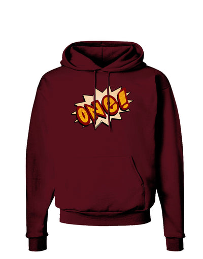 Onomatopoeia One Birthday Dark Hoodie Sweatshirt-Hoodie-TooLoud-Maroon-Small-Davson Sales