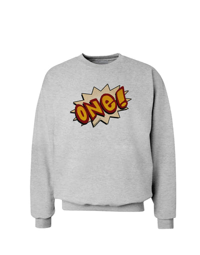 Onomatopoeia One Birthday Sweatshirt-Sweatshirts-TooLoud-AshGray-Small-Davson Sales