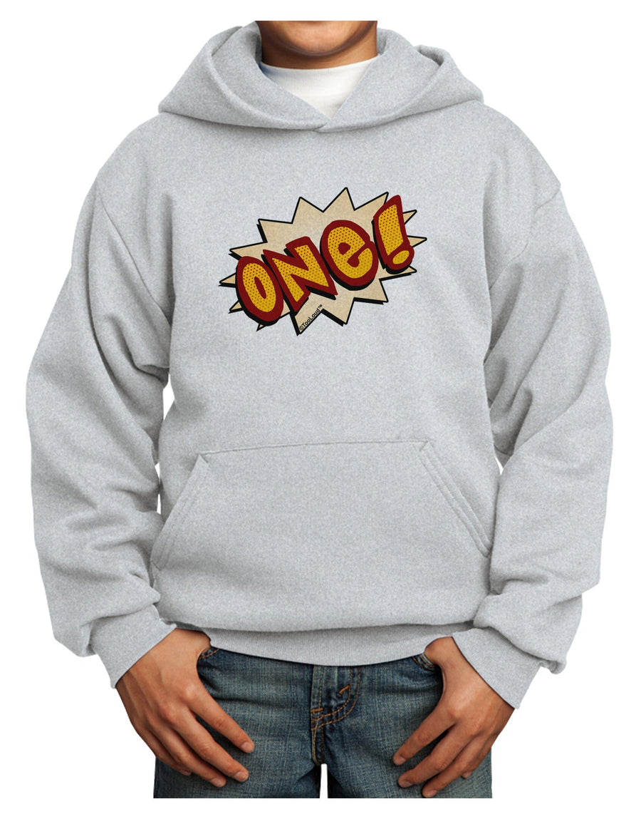 Onomatopoeia One Birthday Youth Hoodie Pullover Sweatshirt-Youth Hoodie-TooLoud-White-XS-Davson Sales